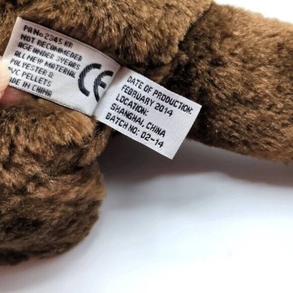 Unipak Realistic Otter Plush Brown 15" Sparkly Orange Sea Star 2014 Hang Tag - Picture 10 of 11